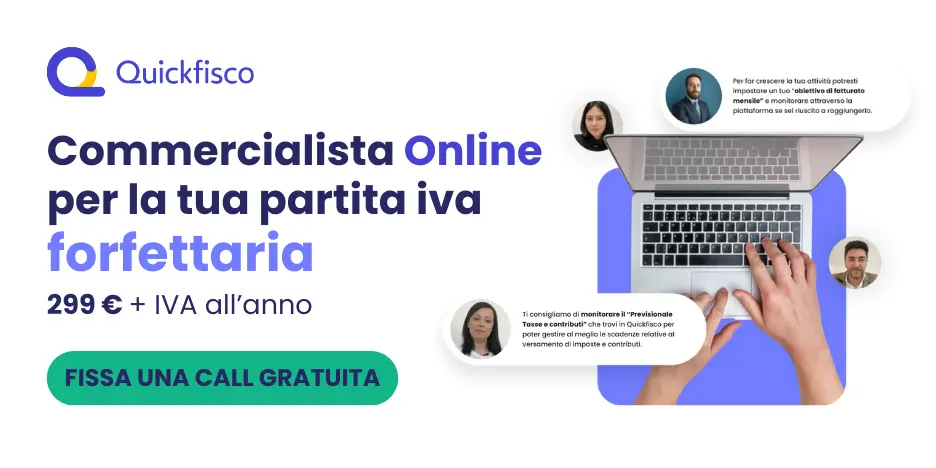 Apri la tua partita iva forfettaria con Quickfisco: abbonamento ALL-IN-ONE a €299+iva!