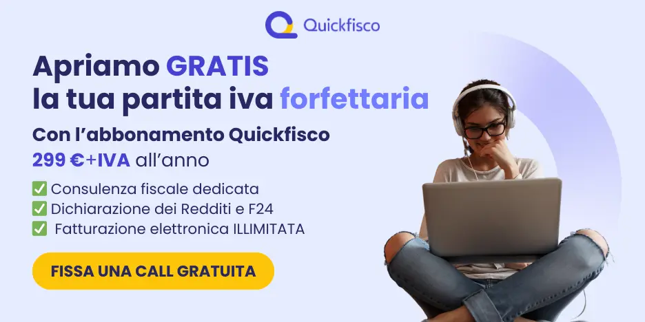 Partita iva blogger con Quickfisco: apertura gratuita, Dichiarazione dei Redditi, fatturazione elettronica illimitata
