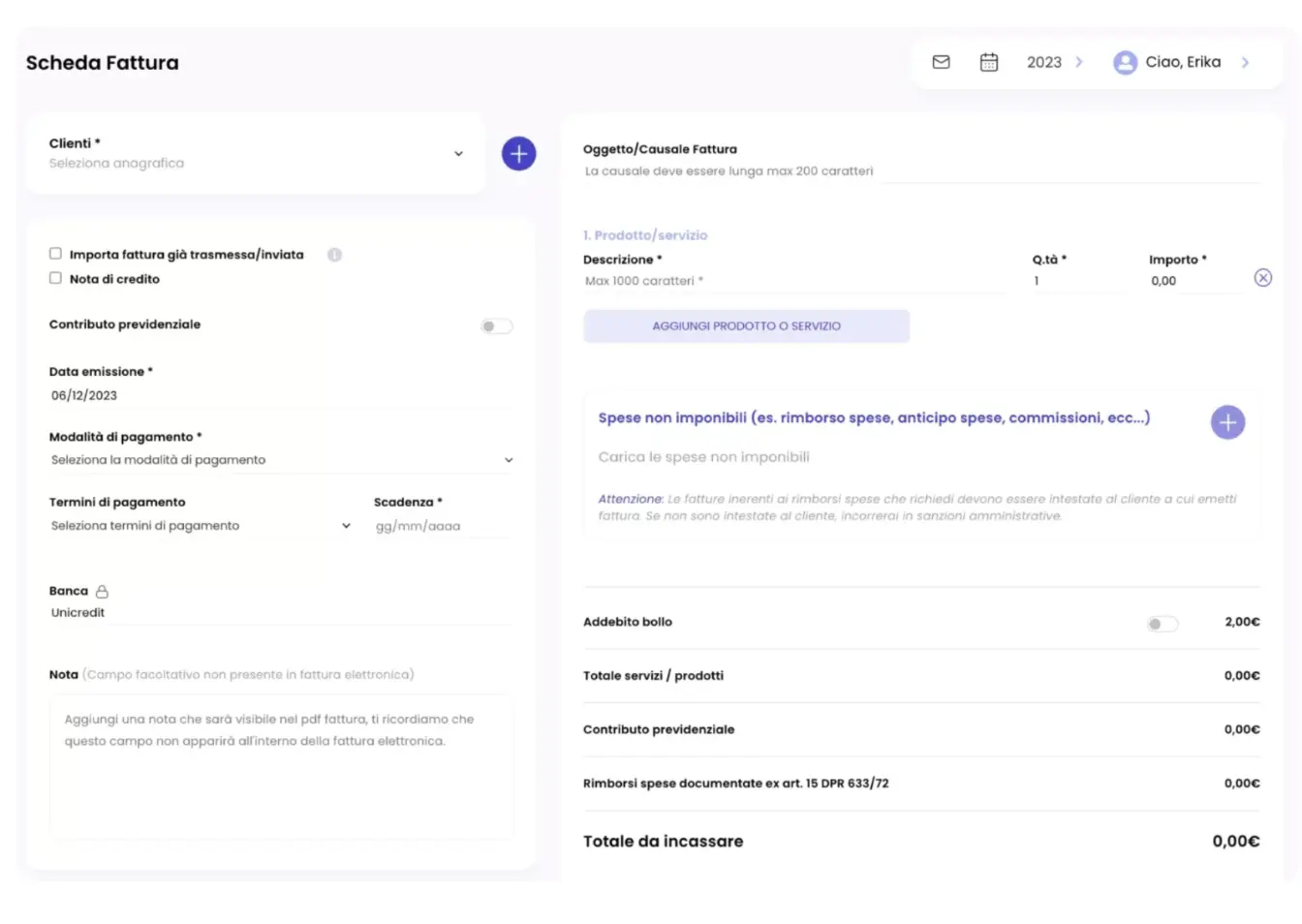 Fatturazione elettronica ILLIMITATA sulla piattaforma online di Quickfisco