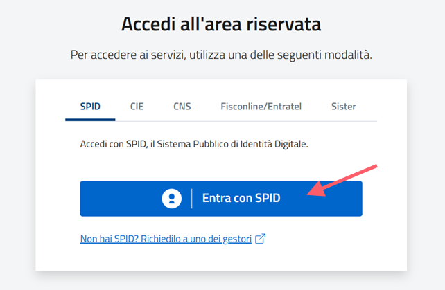 accedi all'area riservata agenzia delle entrate