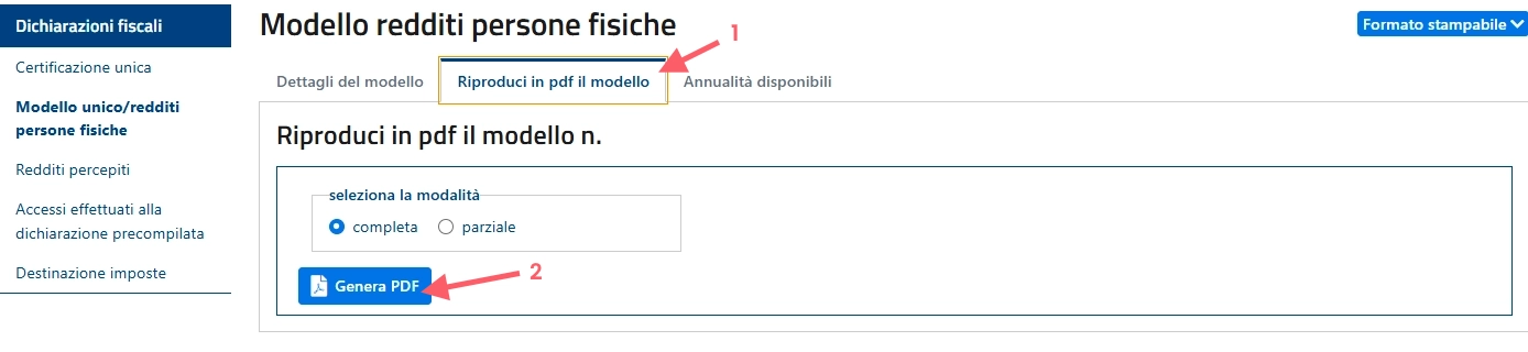 scaricare modello unico agenzia delle entrate